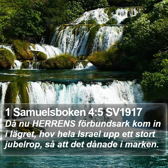 1 Samuelsboken 4:5 SV1917 Bible Study