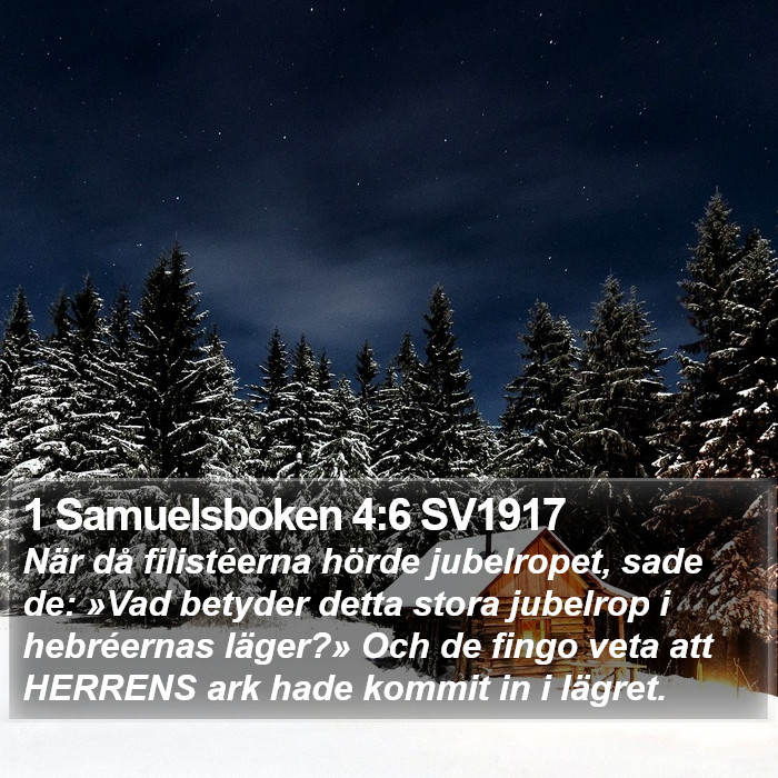 1 Samuelsboken 4:6 SV1917 Bible Study