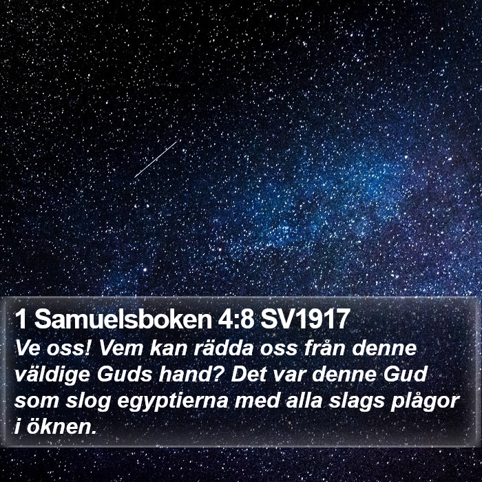 1 Samuelsboken 4:8 SV1917 Bible Study