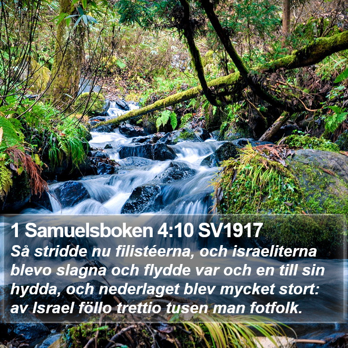 1 Samuelsboken 4:10 SV1917 Bible Study