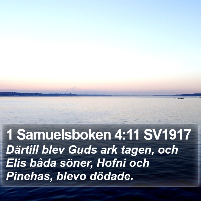 1 Samuelsboken 4:11 SV1917 Bible Study