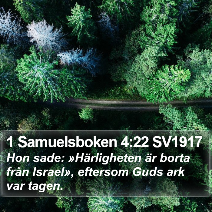 1 Samuelsboken 4:22 SV1917 Bible Study