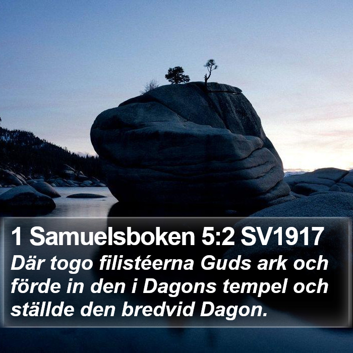1 Samuelsboken 5:2 SV1917 Bible Study