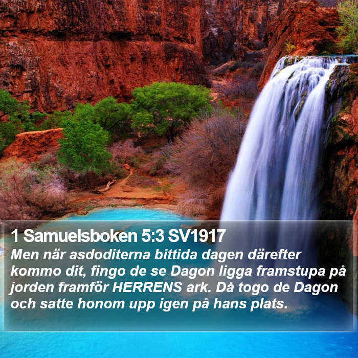 1 Samuelsboken 5:3 SV1917 Bible Study