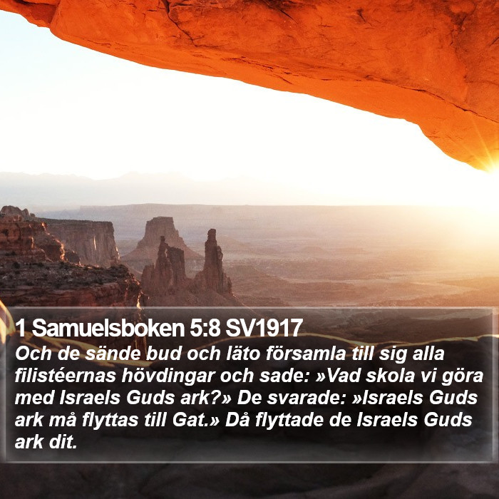 1 Samuelsboken 5:8 SV1917 Bible Study