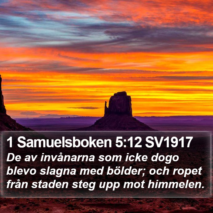 1 Samuelsboken 5:12 SV1917 Bible Study