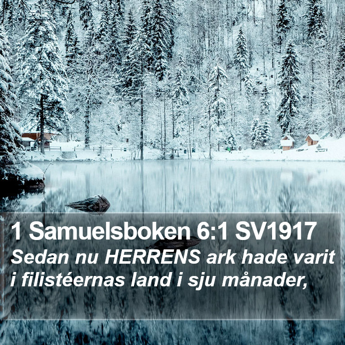 1 Samuelsboken 6:1 SV1917 Bible Study