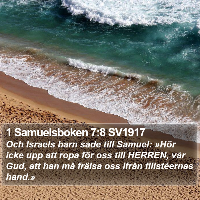 1 Samuelsboken 7:8 SV1917 Bible Study