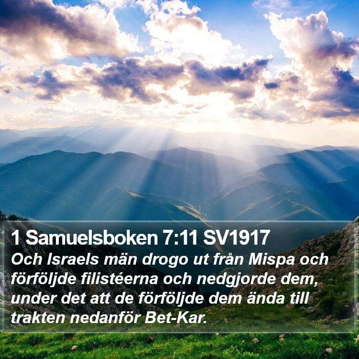 1 Samuelsboken 7:11 SV1917 Bible Study