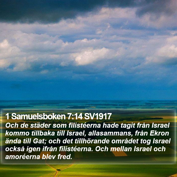 1 Samuelsboken 7:14 SV1917 Bible Study