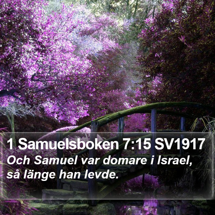 1 Samuelsboken 7:15 SV1917 Bible Study