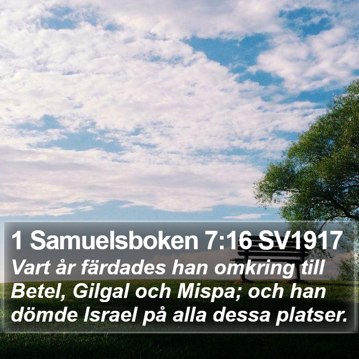 1 Samuelsboken 7:16 SV1917 Bible Study