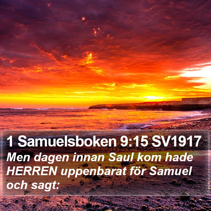 1 Samuelsboken 9:15 SV1917 Bible Study
