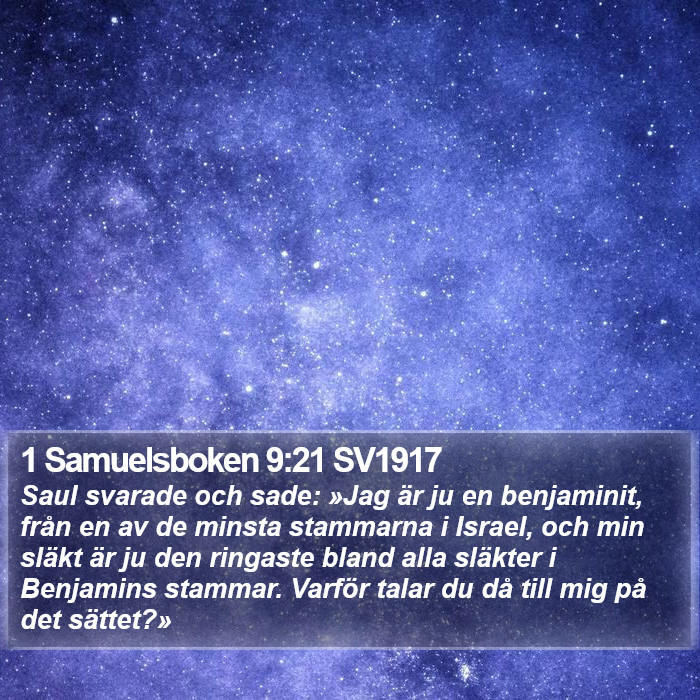 1 Samuelsboken 9:21 SV1917 Bible Study