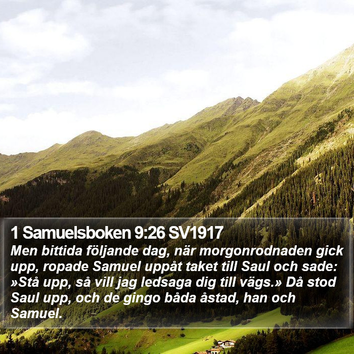 1 Samuelsboken 9:26 SV1917 Bible Study