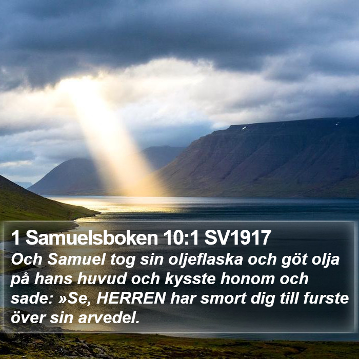 1 Samuelsboken 10:1 SV1917 Bible Study
