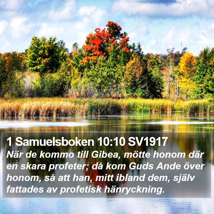 1 Samuelsboken 10:10 SV1917 Bible Study