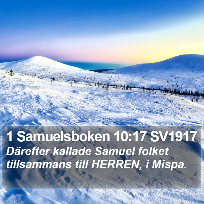 1 Samuelsboken 10:17 SV1917 Bible Study
