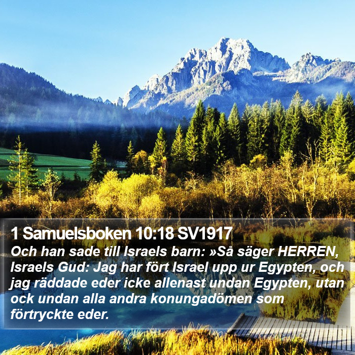 1 Samuelsboken 10:18 SV1917 Bible Study