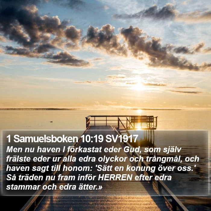 1 Samuelsboken 10:19 SV1917 Bible Study