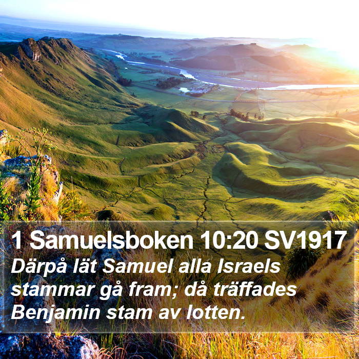 1 Samuelsboken 10:20 SV1917 Bible Study