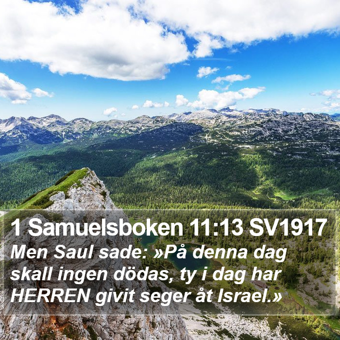 1 Samuelsboken 11:13 SV1917 Bible Study