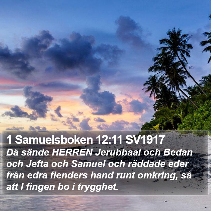 1 Samuelsboken 12:11 SV1917 Bible Study