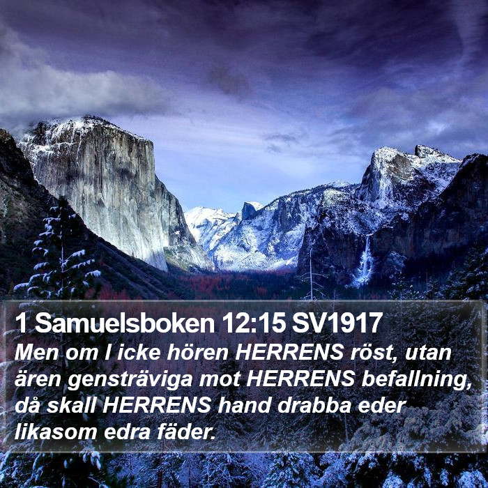 1 Samuelsboken 12:15 SV1917 Bible Study