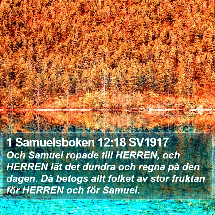 1 Samuelsboken 12:18 SV1917 Bible Study