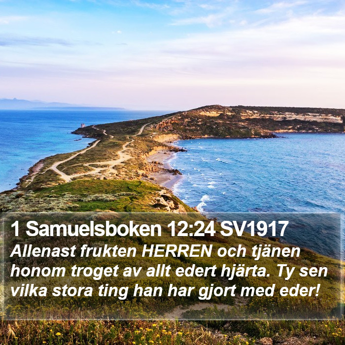 1 Samuelsboken 12:24 SV1917 Bible Study