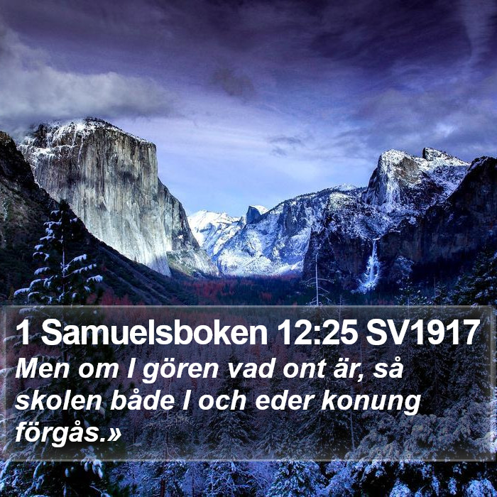 1 Samuelsboken 12:25 SV1917 Bible Study