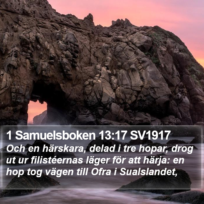 1 Samuelsboken 13:17 SV1917 Bible Study