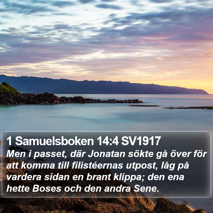 1 Samuelsboken 14:4 SV1917 Bible Study