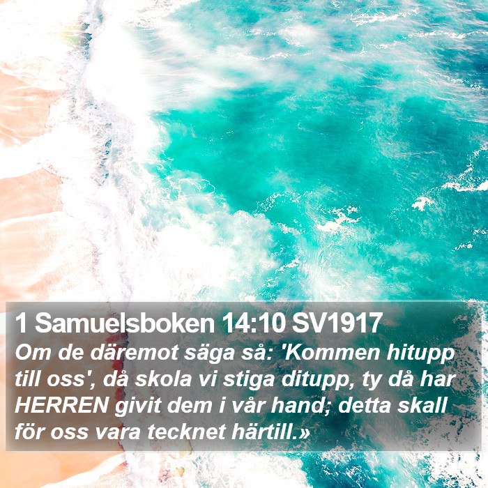 1 Samuelsboken 14:10 SV1917 Bible Study