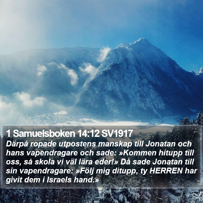 1 Samuelsboken 14:12 SV1917 Bible Study
