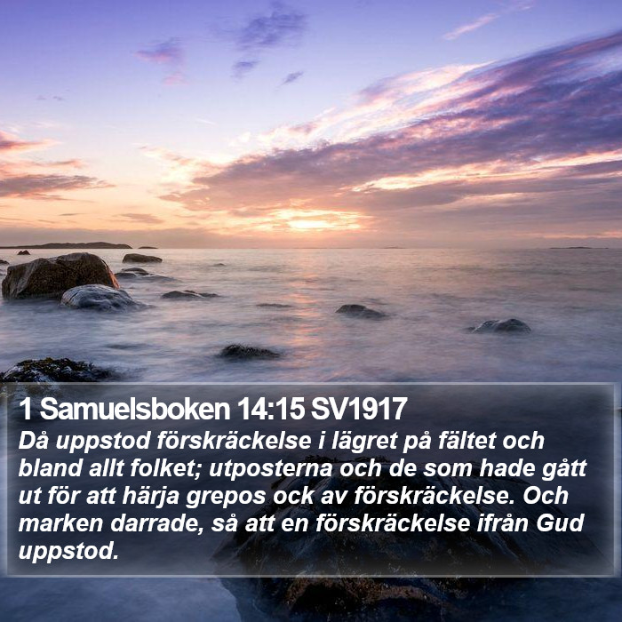 1 Samuelsboken 14:15 SV1917 Bible Study