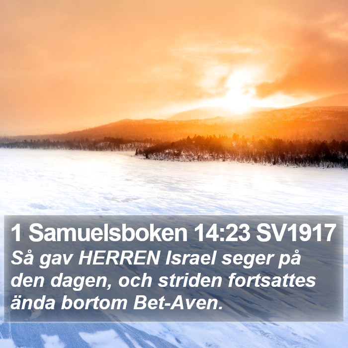 1 Samuelsboken 14:23 SV1917 Bible Study