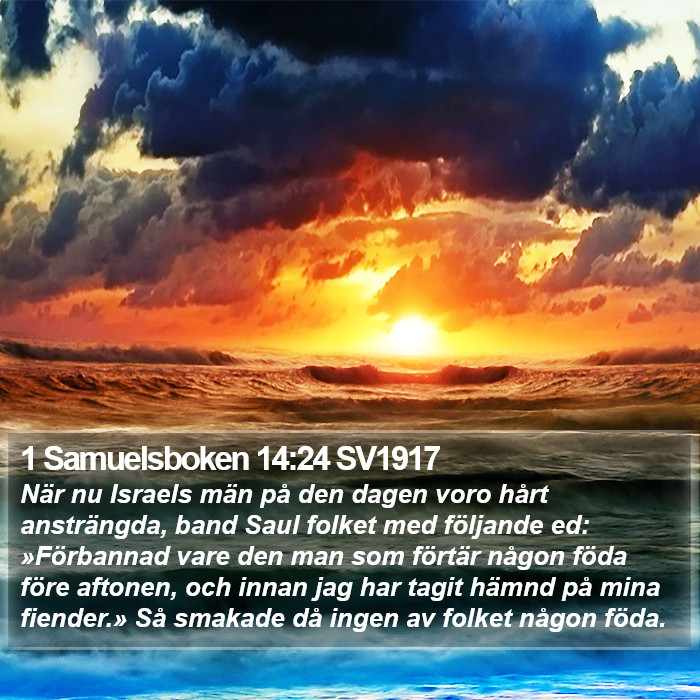 1 Samuelsboken 14:24 SV1917 Bible Study