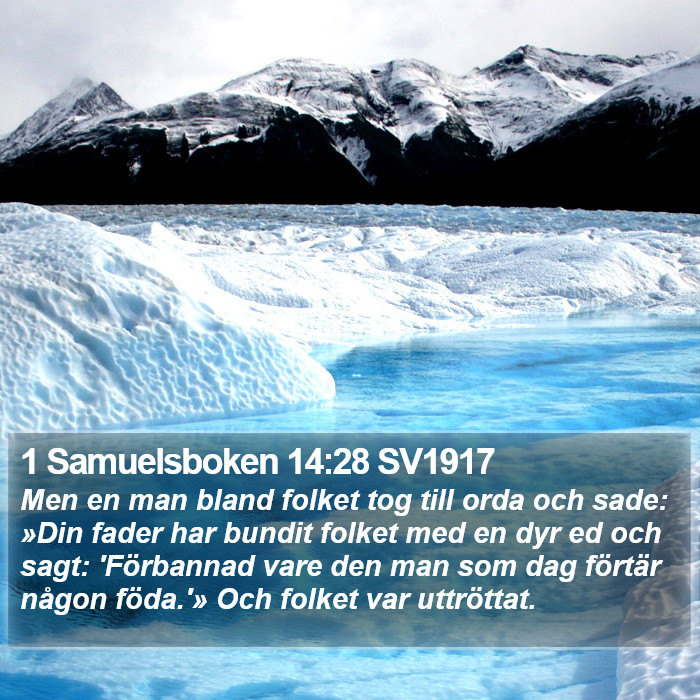 1 Samuelsboken 14:28 SV1917 Bible Study