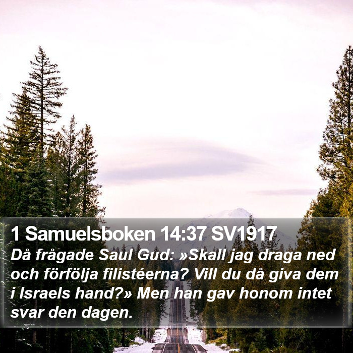 1 Samuelsboken 14:37 SV1917 Bible Study