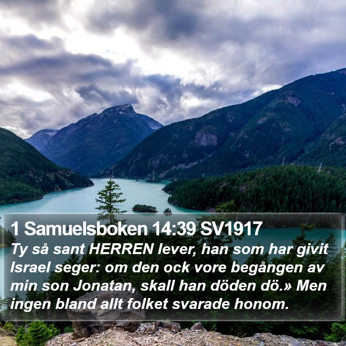 1 Samuelsboken 14:39 SV1917 Bible Study