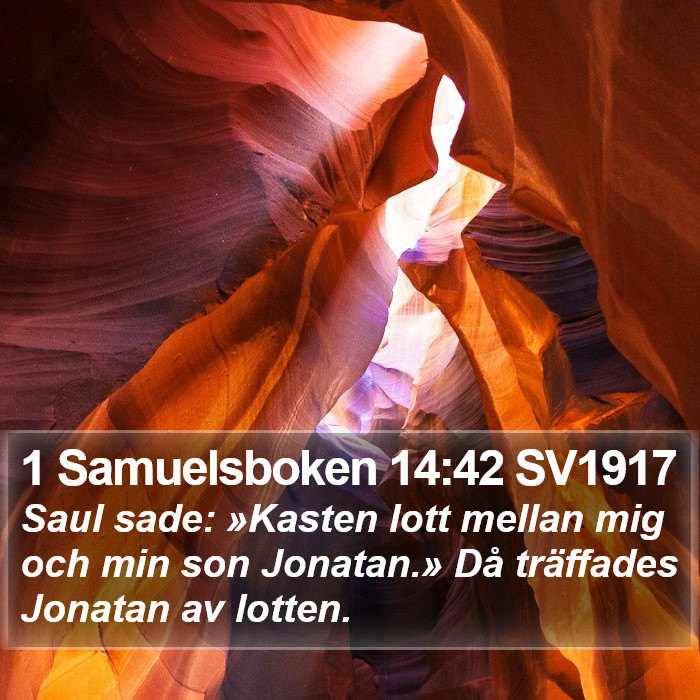 1 Samuelsboken 14:42 SV1917 Bible Study