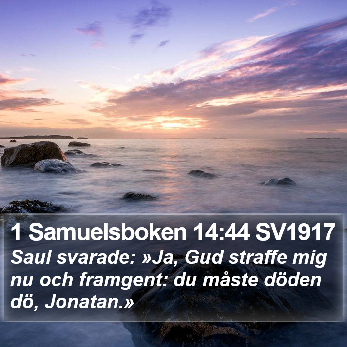 1 Samuelsboken 14:44 SV1917 Bible Study