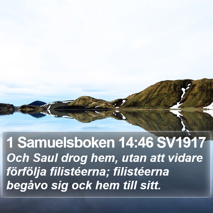 1 Samuelsboken 14:46 SV1917 Bible Study