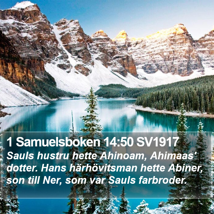 1 Samuelsboken 14:50 SV1917 Bible Study