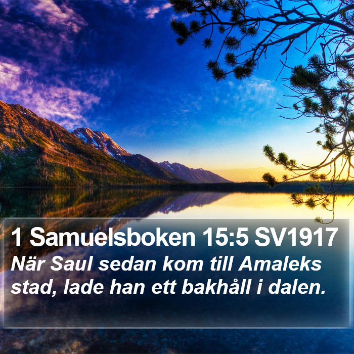 1 Samuelsboken 15:5 SV1917 Bible Study