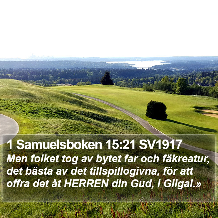 1 Samuelsboken 15:21 SV1917 Bible Study