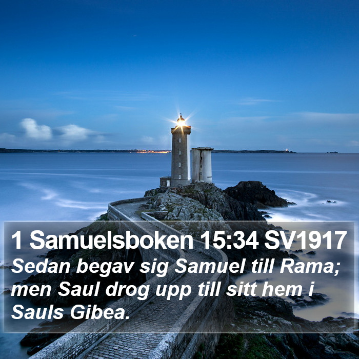 1 Samuelsboken 15:34 SV1917 Bible Study