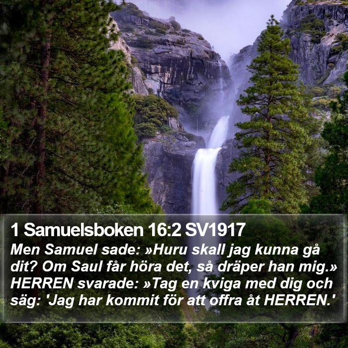 1 Samuelsboken 16:2 SV1917 Bible Study