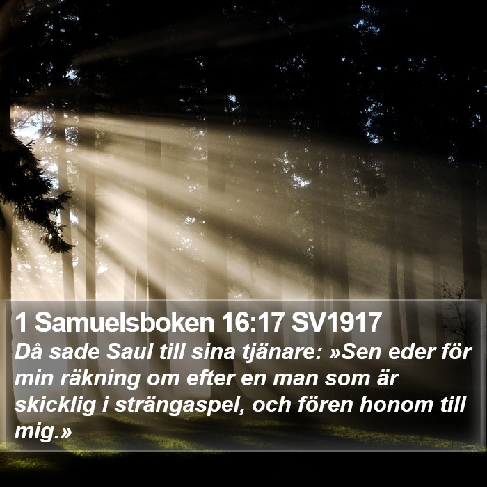 1 Samuelsboken 16:17 SV1917 Bible Study